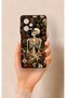 Redmi Note 12 Pro 5g Compatible Flower Skeleton Pattern Silicone Case