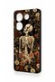 Tecno Caman 20 Pro 5g Compatible Flower Skeleton Pattern Silicone Case - 4