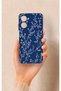 Realme 10 Compatible Thin Leaf Branch Pattern Silicone Case