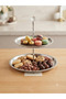 2-Tier Stainless Steel Cookie Stand Decorative Presentation Tray for Serving Layered Elegance Presentation Tray - 3