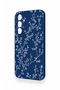 Samsung A35 Compatible Thin Leaf Branch Patterned Silicone Case - 4