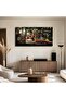 Luxury Wine Bottles and Grapes Gallery Wrapped Canvas Wall Art | 50x100cm 20x40 inch | Panoramic Kitchen Bar Wall Decor - 6