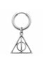 Unisex Silver Color Surgical Steel Dangle Deathly Hallows Figured Hoop Earring 1 Piece - 2