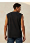Men Round Neck Sleeveless Jackson Flavio Print T-shirt - 4
