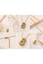Letter S Stone Balloon Letter Gold Color Women's Necklace - 2