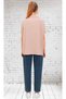 Powder Oversize Polo Collar Gofre Blouse - Looks Like a Casual T-Shirt - 3