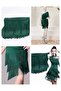10 Centimeter Green Fringe Decorative Ribbon - 7