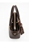 Leather-Look Multi-Compartment Hand and Shoulder Bag with Scarf Detail - 3