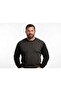 Men's Battal Zero Collar Tricot Sweater with Elastic Waist, Steel Knitting, Classic Fit - 2