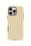 iPhone 16 Pro Max Vorian Dual Layer Case Vanilla Pinstripe