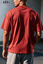 Trust Problem Printed Oversized Unisex T-Shirt Gray Jogger Sweatpants Set - 4