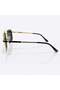 Vertex Polarized Geometric Metal Sunglasses for Men & Women, Gold Frame with Dark Grey Lenses - 2