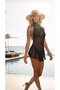 Women's Turtleneck Fringe Detail Pareo - 2