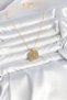 316L Steel Chain Gold Lion Medallion Model Zircon Stone Women's Necklace - 3