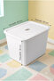 3 Pieces of Ultra Large 24 Liter 40X30X30 cm Polypropylene Plastic Organizer with White Lids - 3-Piece Toy Box and Storage Basket - 7