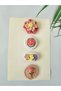 Thin Hair Baby Hairpin Baby Girl Accessory Handmade Baby Fashion Antiallergic 100% Cotton 4-Piece Hairless Baby Hairpin (0-3 Years) - 3