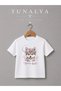Tunalya Kids T-Shirt with Baby Wolf Design Premium Printed Unisex Cotton T-Shirt