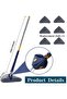 360° Rotatable Adjustable Cleaning Mop Telescopic Scrubber Brush for Hardwood Windows Floor - 2