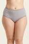 10 Pieces Women's Plus Size High Waist Cotton Patterned Gathering Bato Panties Daily Flexible Underwear - with Sleep Band Gift - 3