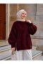 Zippered Women's Beard Sweater Knitwear Tunic- Sweater - 4