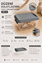 6 Pieces 300ml Organizer Box - Cabinet Drawer Organizer with Lockable Lid Elora Storage Box Gray - 3