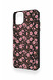 iPhone 11 Pro Max Compatible Mini Pink Flower Pattern Silicone Case - 3