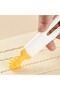 4-Headed Patterned Dough Cutter Shaper Roulette - White Yellow - 4