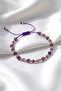 Macrame Rope Adjustable Children's Bracelet Natural Stone Opalite Stone, Citrine Stone, Amethyst Stone, Fluorite Stone, Pink Quartz Stone, Tourmaline Stone, Moonstone - 2