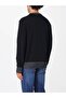 Men's Regular Fit Round Neck Soft Wool Content Long Sleeve Black Sweater - 2