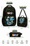 Licensed Dinosaur Patterned Primary School Bag Thermal Lunch Bag Pen Holder Set of 3 - 4