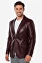 Bordo Lou Men's Genuine Leather Blazer Jacket - 3