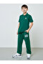 Teen Boys Dark Green Graphic Print Joggers - 2