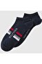 Tab Sock 2 Pack Navy Cotton Bootie Ankle Socks 2-Pack Navy Blue - 3