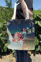 Ponyo Miyazaki Ghibli V4 Summer Winter Double-Sided Canvas Print Tote Bag Anime Bag