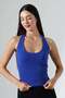Women's Halter Neck Lycra Crop Tank Top 22054