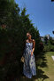 Patterned Scarf Accessory Dress - 3