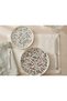 Elegant Vine and Flower Pattern Porcelain Premium Gold Gilt Cake Plate Set - 2