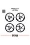 Bajaj Ns200 Wheel Rim Strip – Half Rim Cover & Ns200 Lettering Sticker Set - 2