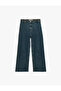 High Waist Comfortable Fit Cotton Denim Trousers - Culotte Jeans