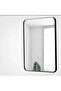 Black Framed Rectangular Wall Mirror 90X60 cm - 2