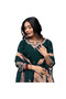 Green Silk Blend Unstitched Suit Set with Woven Dupatta - TRT1218 | Green-Size:XL-42-Inches - 3