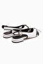 Sarah Genuine Leather White Cross-Strapped Short Heeled Women's Sandals - 6