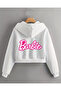 Girls' Hooded Barbie Printed Jacket