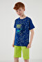 Cotton Printed Crew Neck Short Sleeve Shorts Suit Boys' SET6212020 - 6