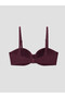 Lcw Dream Mulberry Underwire Unpadded Women's Drawstring Bikini Top - 2