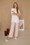 Women's 100% Cotton Patterned Oversize Pajama Set - 2