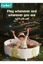 Foldable Ocean Ball Pit Pool, Children's Playground Pad, 100*100cm Tent House for Kid, Soft Baby Playpen, Toddler Foam Ball Pit, Indoor and Outdoor Game - 5