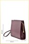 Portfolio Clutch Handbag (with Charm Gift) - Burgundy - 4