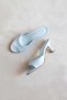 Best Women's Heeled Leather Sandals Baby Blue