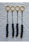 4 Pieces of Hajj and Umrah Tawaf Tasbih Black Pearl